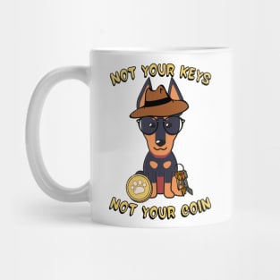 not your keys not your coin alsatian Mug